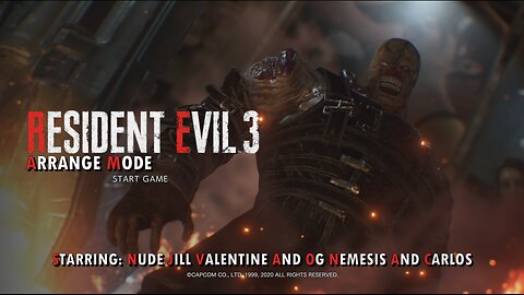 Resident Evil 3 Remake - Arrange Mode - Starring Totally Naked Jill Valentine