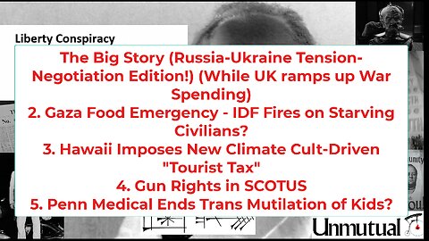 Liberty Conspiracy LIVE 6-2-25! Russia Ukraine , Gaza Food, Palantir, Hawaii Tax