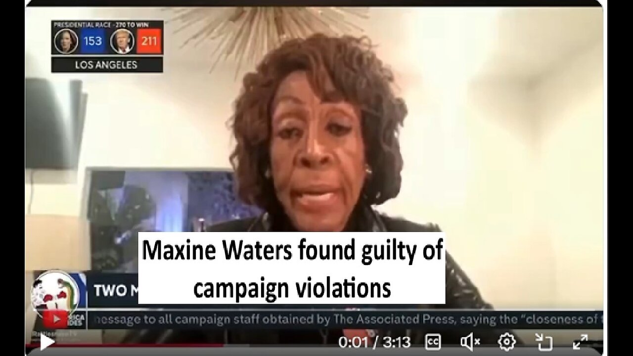 Democrat Maxine Water found guilty