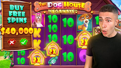 $40,000 Bonus Buy on DOG HOUSE MEGAWAYS 🐶 (40K Bonus Buy Series #10)