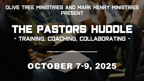 October 2025 Pastor’s Huddle - Promo