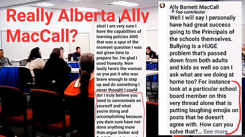 Candidate Alberta Ally MacCall says she would talk it out yet attacks Littlestown Board member 🙄