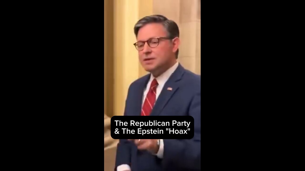 The Republican Party & The "Epstein Hoax"
