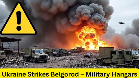 Ukraine Drone Strik Russian Military Trucks & Hangars Destroyed in Belgorod- Ukraine VS Russia