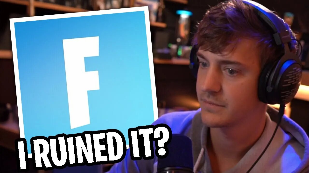 Ninja Responds To Getting Blamed For RUINING Fortnite...