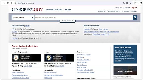 AM's The More You Know: 🧑 ⚖ ⚖ ✍ From Library of Congress "How to Use Congress.gov - The Basics"