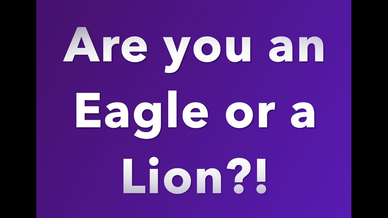 Are you an Eagle or a Lion? Dr. Sheva Johnson