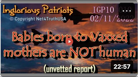 "Some Babies Born to Vaccinated Mothers Register Non-Human Traits"