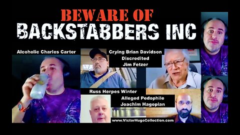 Alcoholic Charles Carter Humiliates Jim Fetzer Backstabs Russ Winter Brian Davidson Joachim Hagopian