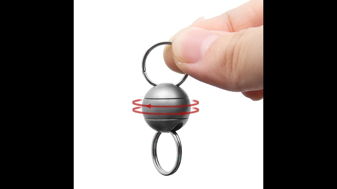 360° Rotating Titanium Alloy Car Keychain