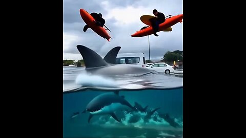 "Only in Matamata! When the carpark turns into a Waterpark – these kayakers said 'challenge accepted