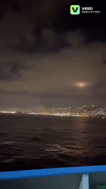 Iranian Missiles Strike — Caught on Camera from Indian Ship