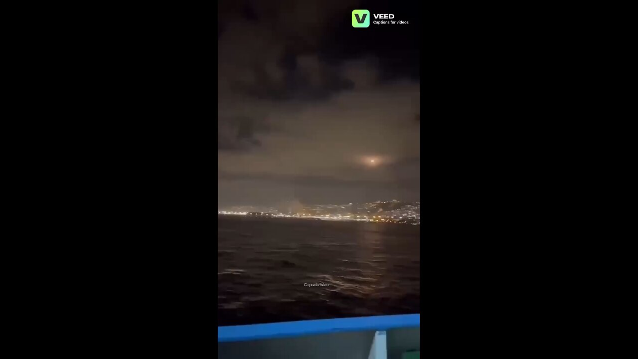 Iranian Missiles Strike — Caught on Camera from Indian Ship