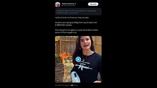 Captioned - Republican’s ad with a flamethrower burning Quran
