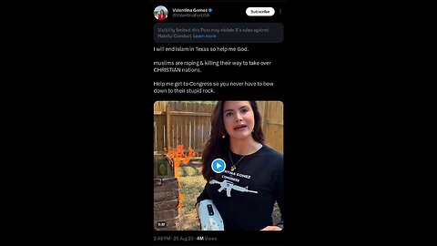 Captioned - Republican’s ad with a flamethrower burning Quran
