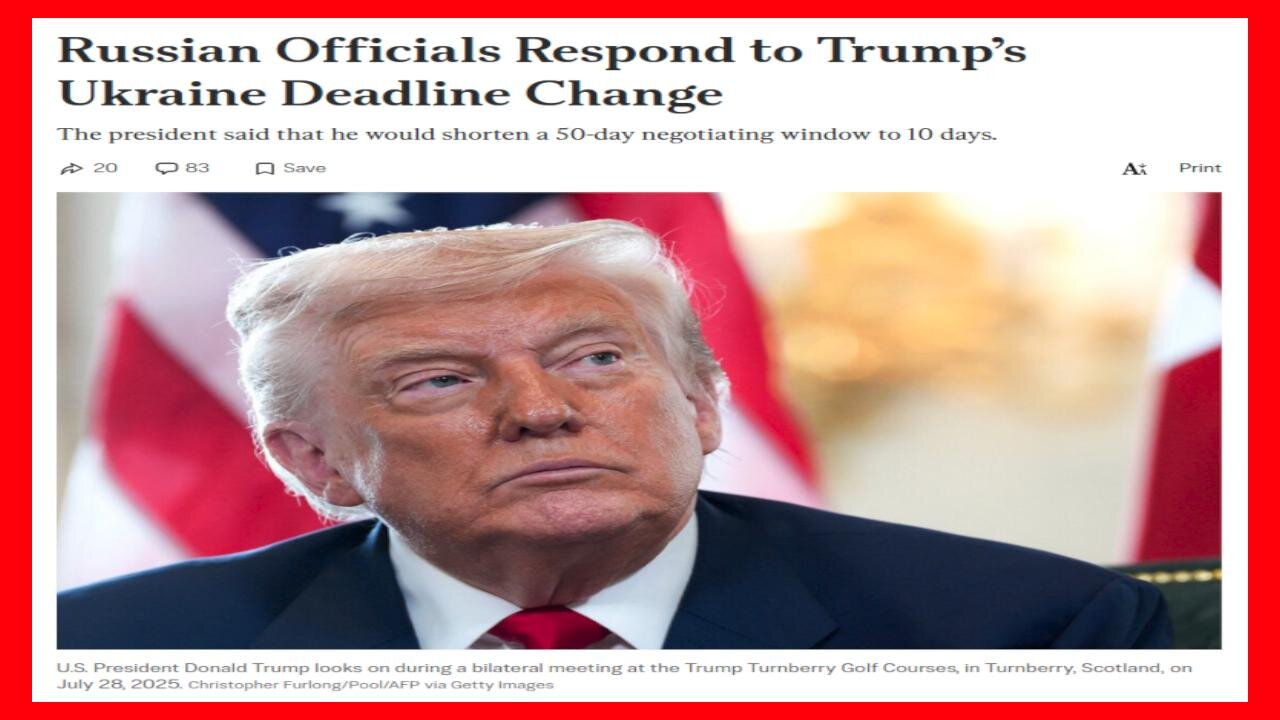 System Failure Show - 7/29/2025 - Russia Responds to Trumps Ukraine Deadline