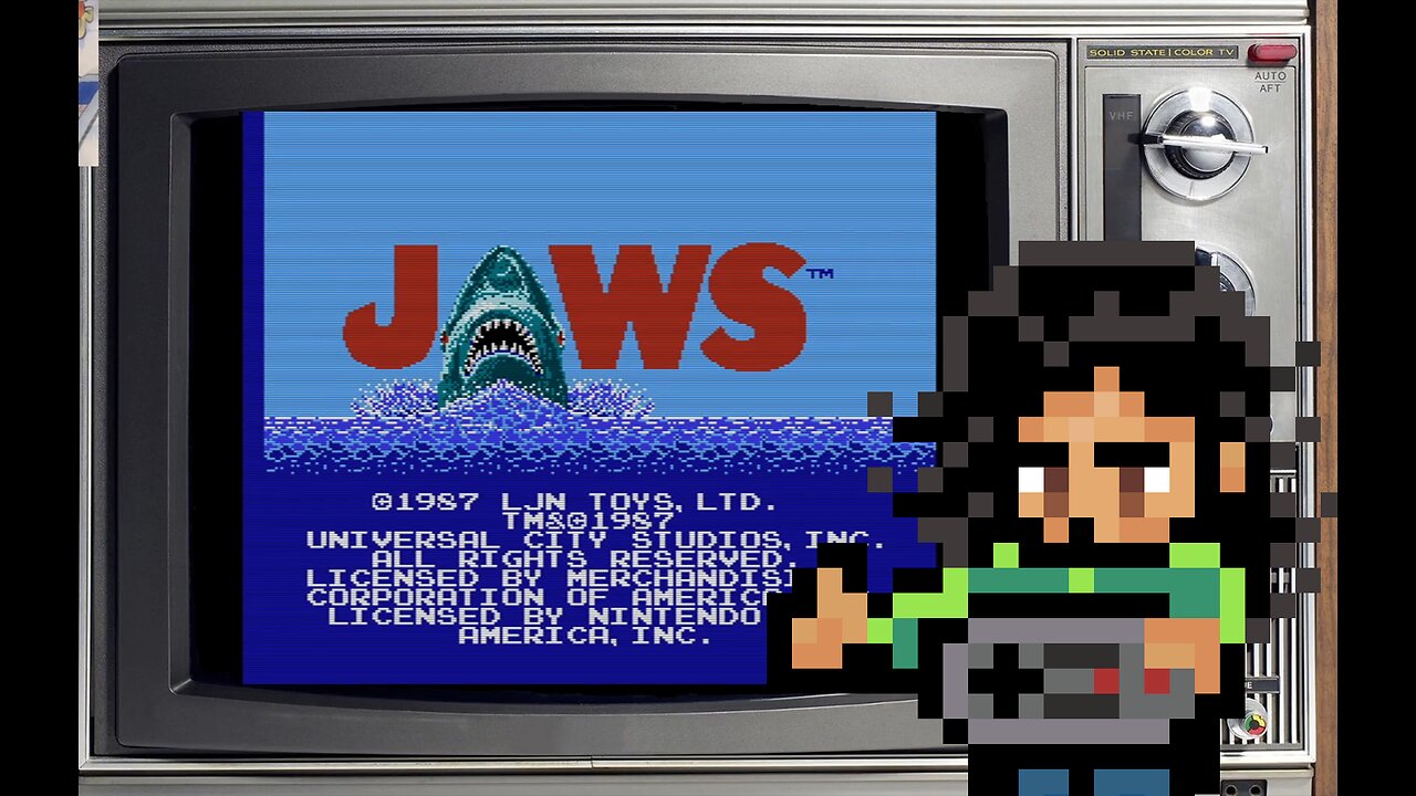 Jaws (1987) NES Playthrough.