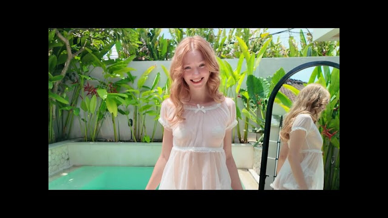 [4K] Alice White Mesh Dress Try On Haul & Review – Transparent Look 2025