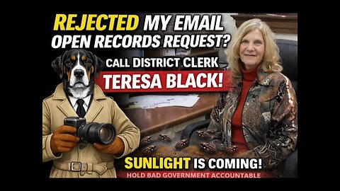 “Texas Clerk REFUSES Email Records Request — Then Accuses Me of ‘Threats’ 😡📞”