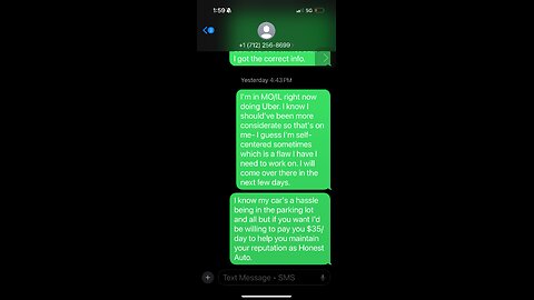 Christy from Honest Auto Says She Didn’t Get My Text