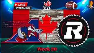 Montreal Alouettes vs Ottawa Redlbacks: CFL LIVE Week 20 Play by Play and Watch Party