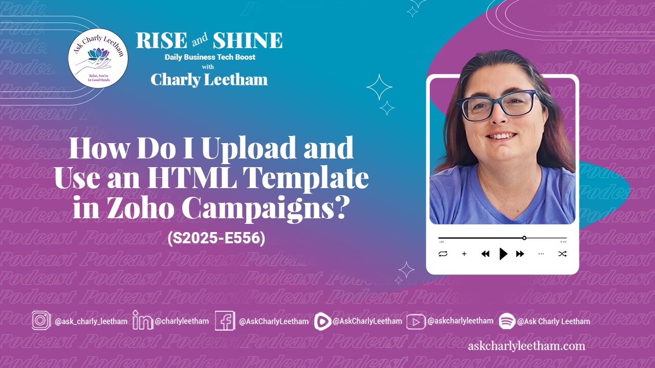 How Do I Upload and Use an HTML Template in Zoho Campaigns? (2025/556)