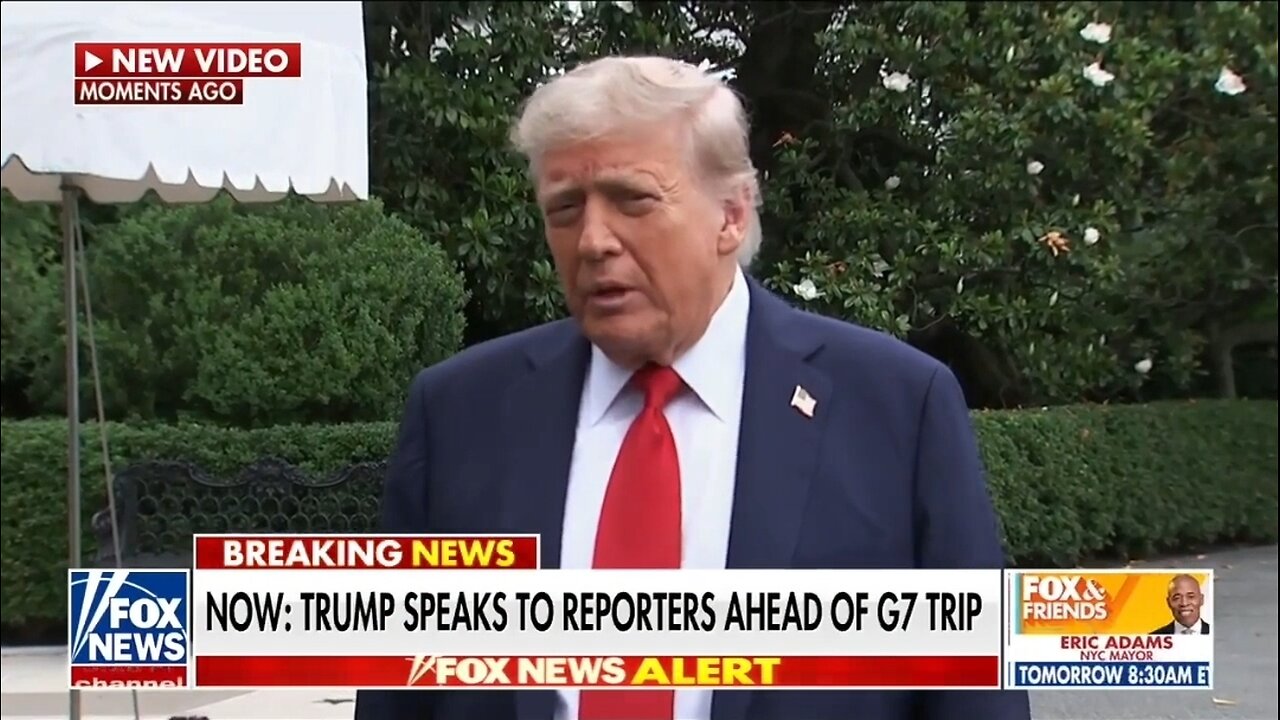 In Full: Trump Speaks To Reporters Ahead Of G7 Trip