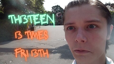 Riding Alton Tower's TH13TEEN 13 times on Friday the 13th - GONE WRONG GONE SPOOKY