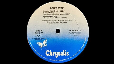 Billy Idol - Don't Stop (1981) [Full EP]