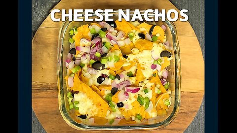 cheese nachos in 5 minutes | Quick baked cheese nachos recipe🧀🌽⏱️