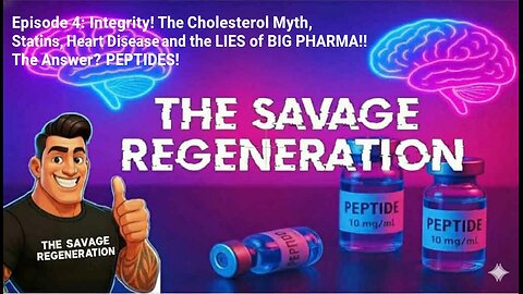 Integrity! The Cholesterol Myth and the LIES of BIG PHARMA!! The Answer? PEPTIDES!!
