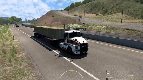 ATS, Uphill 7% grade, Mack Anthem, 25 t, automatic transmission