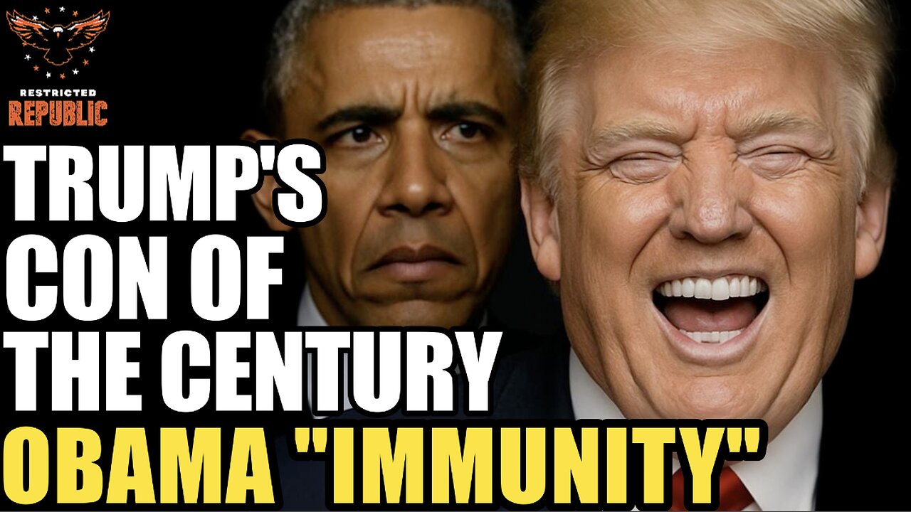 Trump's Con of the Century! Obama “Immunity”...No So Fast!