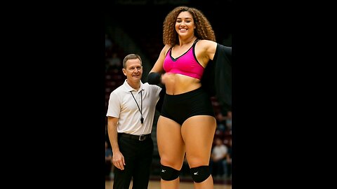 World's Tallest female volleyball player! #tallwoman #heightdifference #viralvideo #video #Shorts