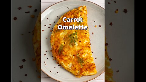 Cheesy Carrot Omelette🥕🧀🍳