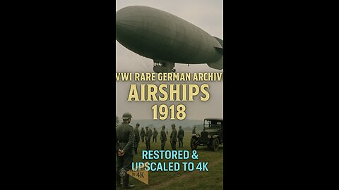 High Above the Front: WW1 German Zeppelin Archive Restored in 4K! 🚁✨