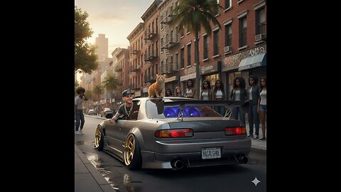 Matthew's Ride 🚗 Downtown 🚓 with 🐈 Mr Pibbles 🐱