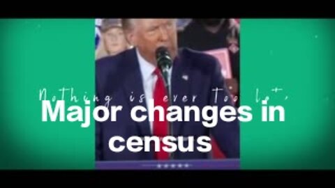 Trump calls for major changes to the census