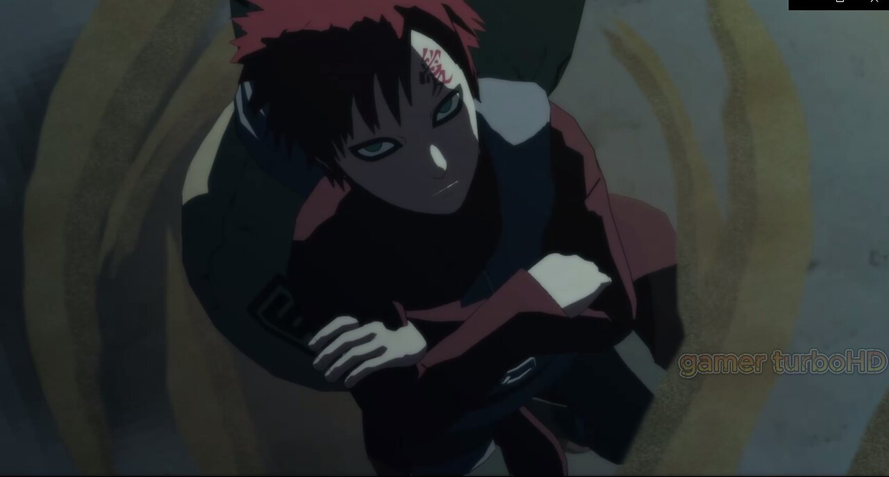 Deidara chases Gaara