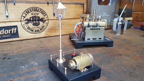 Minature Generator & Streetlight, lets test it out.