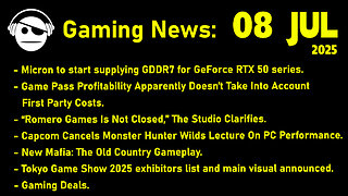 Gaming News | Xbox Gamepass | Capcom | Mafia The Old Country | Deals | 08 JUL 2025