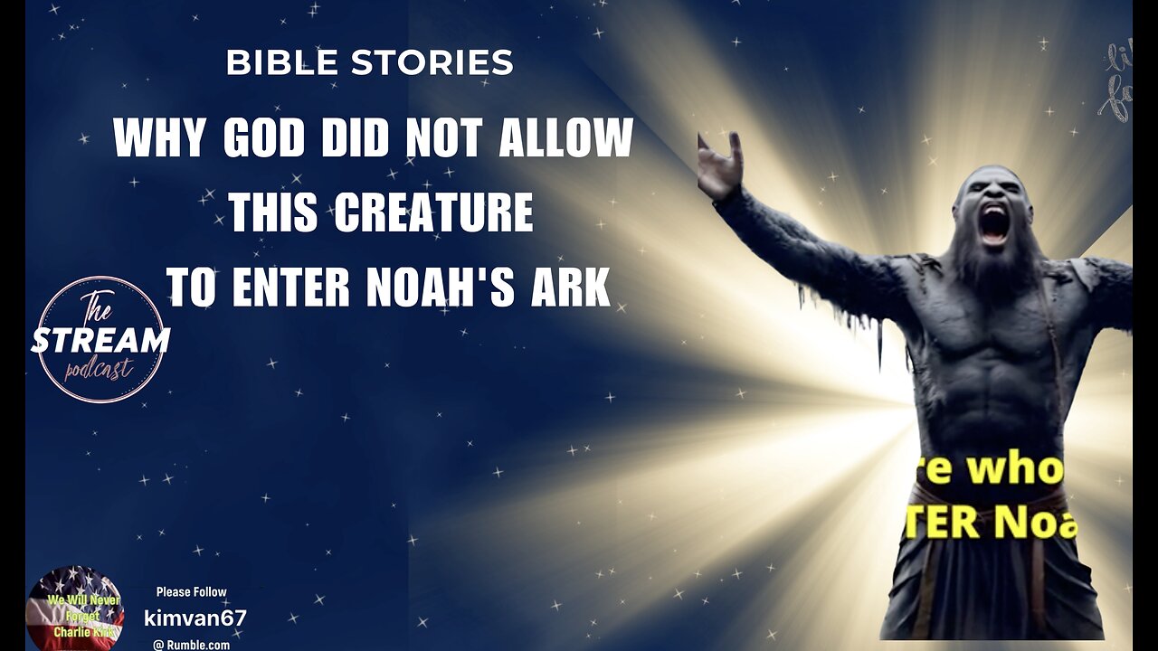 God Did NOT Allow This Creature To ENTER Noah's Ark.
