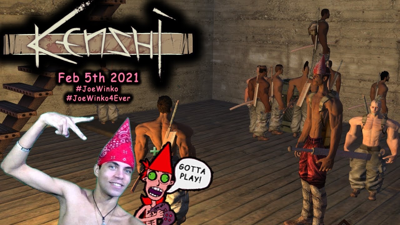 All-Male Squad - Kenshi Gaming Livestream (Feb 5th 2021) - Joe Winko
