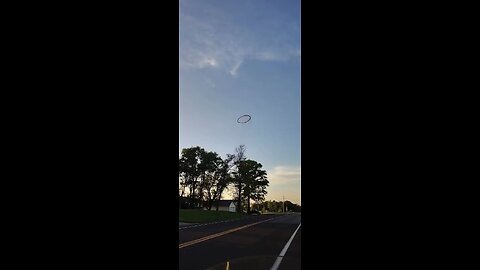 Man from Bonner Springs, Kansas, captured a black ring in the sky while on a motorcycle ride