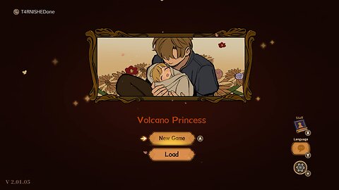 Volcano Princess Title Screen