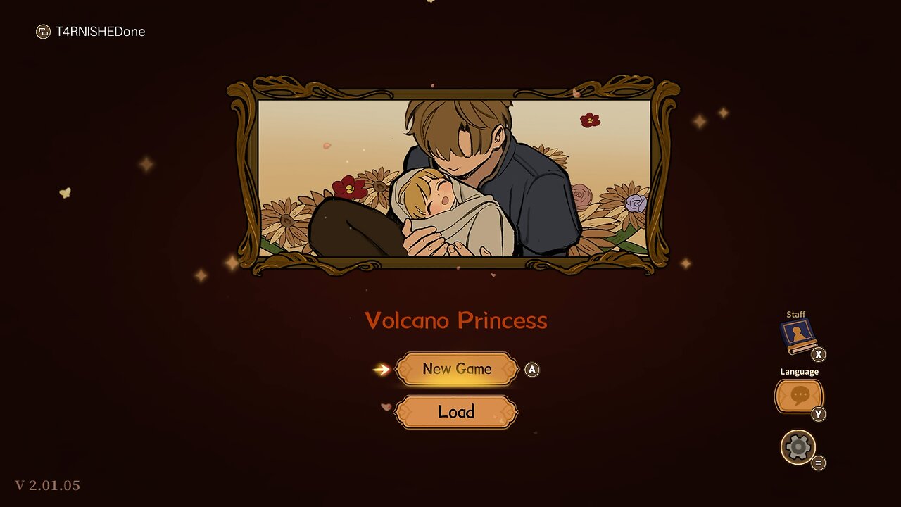 Volcano Princess Title Screen