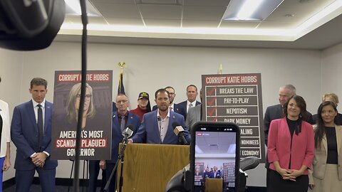 Short clip by Senator Jake Hoffman. @ press conference.