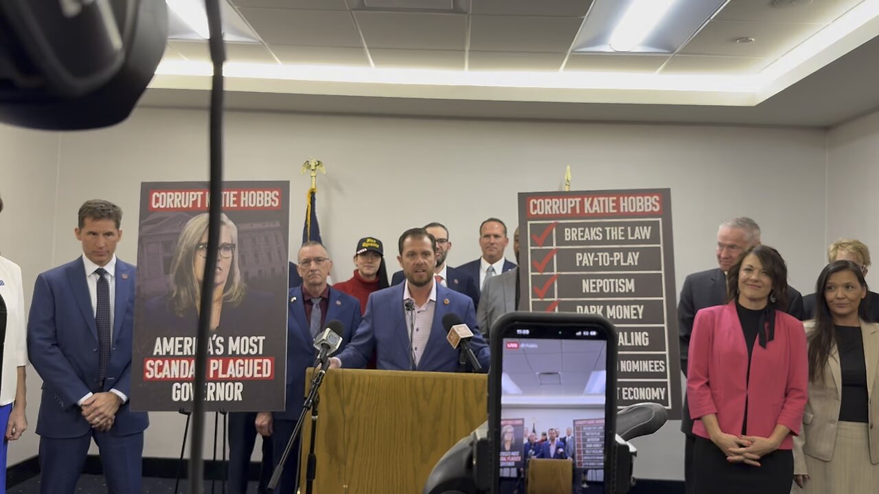 Short clip by Senator Jake Hoffman. @ press conference.