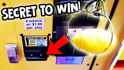 THE SECRET TO WIN MORE AT THE CLAW MACHINE!