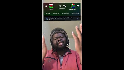 Springboks of South Africa plays thier final 2025 match against Wales